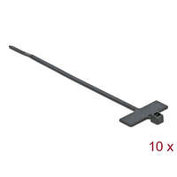 Delock Delock Kábelkötöző címkével Hx 100 x Sz 2,5 mm, 10 darab fekete (18958)