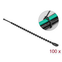 Delock Delock Újrahasználható kötöző Hx 100 x Sz 2,4 mm 100 db. Fekete (19566)
