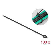 Delock Delock Újrahasználható kötöző Hx 150 x Sz 2,4 mm 100 db. Fekete (19568)