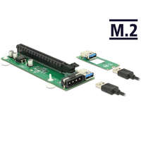 Delock Delock Bovítokártya M.2 kulcs B+M > PCI Express x16 30 cm USB kábellel (41428)