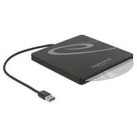 Delock Delock Külso váz 9,5 / 12,7 mm magasságú, 5.25 Slot-in Slim SATA meghajtókhoz USB A-típusú apa csat (42604)
