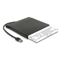 Delock Delock Külső váz 12,7 mm magasságú, 5.25 Slim SATA meghajtókhoz SuperSpeed USB 5 Gbps A-típusú apa csatlakozóval (42636)