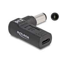 Delock Delock Laptop töltőkábel adapter USB Type-C anya - HP 7,4 x 5,0 mm apa 90 fokban hajlított (60005)