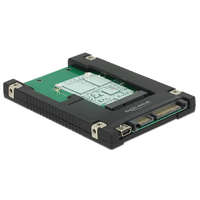 Delock Delock 2.5 -os SATA-átalakító, 22 tus / USB 2.0 Mini-B típusú > 1 x mSATA / Mini PCIe-nyílás (62853)