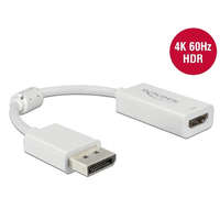 Delock Delock DisplayPort 1.4 adapter HDMI 4K 60 Hz-hez HDR funkcióval passzív fehér (63936)
