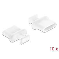 Delock Delock Porvédő USB-C típusú kimenethez fogantyúval 10 db fehér (64094)