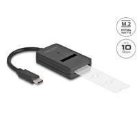 Delock Delock Combo Converter M.2 NVMe PCIe vagy SATA SSD USB Type-C 10 Gbps sebességgel (64198)