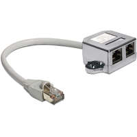 Delock Delock RJ45 Port duplázó 1 x RJ45 dugó > 2 x RJ45 jack (2 x Ethernet) (65177)