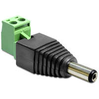 Delock Delock Adapter DC 2.1 x 5.5 mm apa> Terminál blokk 2 érintkezővel 2-részes (65422)