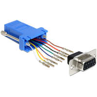 Delock Delock adapter Sub-D 9 Pin anya > RJ45 anya, szerelő készlet (65430)