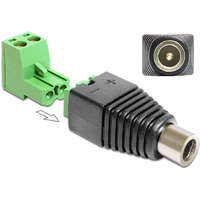 Delock Delock DC 2.5 x 5.5 mm anya > Terminal Block 2 pin adapter, 2 részes (65486)