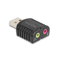 Delock Delock Külső USB hangkártya 24 bit / 96 kHz Plug & Play mód Windows, MAC, Linux, Chrome operációs rendszerekhez