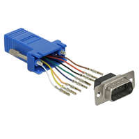 Delock Delock Kék Sub-D 9-tűs apa RJ45 anya összekötő adapter (66167)