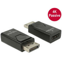 Delock Delock Adapter Displayport 1.2-dugós csatlakozó > HDMI-csatlakozóhüvely 4K passzív fekete (66234)