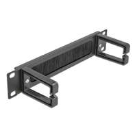 Delock Delock 10 kábelrendező fésűs panel, 2 hurokkal 1U, fekete (66485)