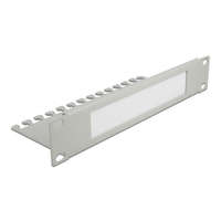 Delock Delock 10" kábelrendező fésűs panel 1U, szürke (66537)