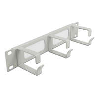 Delock Delock 10" kábelrendező fésűs panel, 3 hurokkal 1U, szürke (66541)