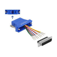 Delock Delock Kék D-Sub 25-tűs apa RJ45 anya összekötő adapter (66648)