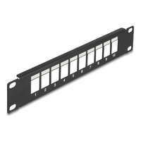 Delock Delock 10 10 portos fekete Keystone Patch Panel (66676)
