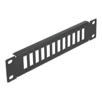 Delock Delock 10 optikai szálas patch panel 12 portos SC Duplex / LC Quad-hez 1U fekete (66802)