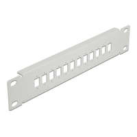 Delock Delock 10 optikai szálas patch panel 12 portos SC Simplex / LC Duplex-hez 1U szürke (66803)