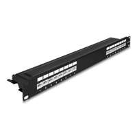 Delock Delock 19 patch panel 16 porttal Cat.6A 1U fekete (66876)