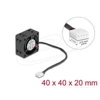 Delock Delock Axiális ventilátor 24 V DC, 40 x 40 x 20 mm fekete