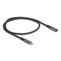 Delock Delock USB 10 Gbps bővítő kábel USB Type-C apa - anya PD 3.0 100 W 0,5 m szürke fém (80021)