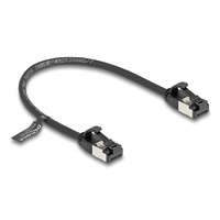 Delock Delock RJ45 kábel apa - apa Cat.8.1 flexibilis 0,25 m fekete (80181)