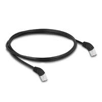 Delock Delock RJ45 hálózati kábel Cat.6A S/FTP 45 fokban felfelé hajló 1 m fekete (80269)