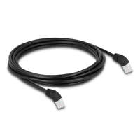 Delock Delock RJ45 hálózati kábel Cat.6A S/FTP 45 fokban felfelé hajló 3 m fekete (80271)