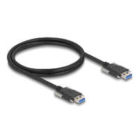 Delock Delock USB 5 Gbps kábel A-típusú apa - A-típusú apa 22 mm-es csavar távolsággal 1 m, fekete