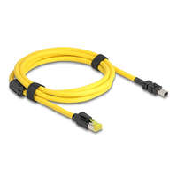 Delock Delock kábel RJ45 dugó Cat.6-Mini I/O 8 tűs D-alakú 2-es típusú dugó 2 m sárga
