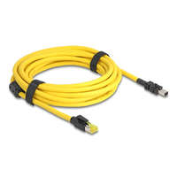 Delock Delock kábel RJ45 dugó Cat.6-Mini I/O 8 tűs D-alakú 2-es típusú dugó 5 m sárga