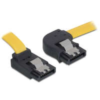 Delock Delock SATA sárga, jobb/felfele csatl. (fémlappal), 30 cm-es összekötő kábel (82523)