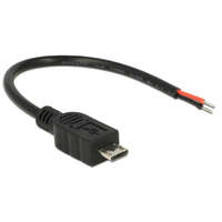 Delock Delock kábel USB 2.0 Micro-B apa > 2 x nyitott vezetékű 10 cm Raspberry Pi (82697)