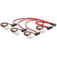 Delock Delock mini SAS 36 tűs - 4db SAS 29 tűs kábel (SFF 8087 - 4db SFF 8482 + táp) 50cm (83059)