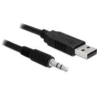 Delock Delock konverter USB 2.0 apa > soros-TTL 3.5 mm sztereo jack, 1.8 m (3.3 V) (83114)