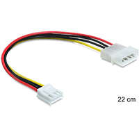 Delock Delock tápkábel Molex 4 pin apa > 3.5 floppy anya (83184)