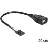Delock Delock USB 2.0 A típus, anya - pin fejes kábel (83291)