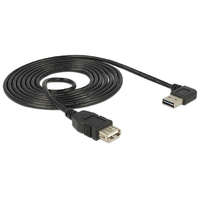 Delock Delock EASY-USB kábel "A" jobbra/balra 90 -s dugó és USB2.0 "A" aljzat csatlakozókkal 2m (83552)