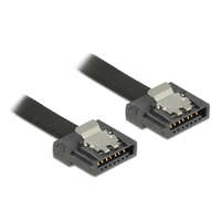 Delock Delock kábel SATA FLEXI 6 Gb/s 20 cm fekete fém (83839)