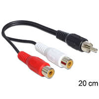 Delock Delock RCA 2 x anya > RCA 1 x apa kábel, 0,2 m (84493)