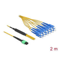 Delock Delock Optikai szálkábel MPO anya - 12 x SC Simplex apa, egyszerű módozat, 9/125 m, 2 m hosszú (84871)