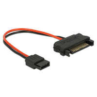 Delock Delock SATA-tápkábel 15 tus csatlakozódugóval > Slim SATA-tápcsatlakozó 6 tus csatlakozó 10cm (84873)