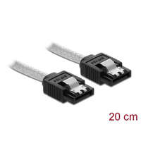 Delock Delock SATA 6 Gb/s kábel 20 cm áttetsző (85340)