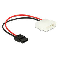 Delock Delock Tápkábel Molex 4 tűs apa, Slim SATA 6 tűs anya csatlakozóhoz, hossz: 15 cm (85638)