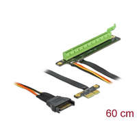 Delock Delock PCI Express Riser kártya x1 - x16 hajlékony kábellel, 80 cm (85763)