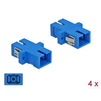 Delock Delock SC optikai szálas csatlakozó Simplex anya - SC Simplex anya, egymódosú 4 db. Kék (85990)