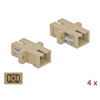 Delock Delock SC optikai szálas csatlakozó simplex anya - SC simplex anya, multimódosú 4 db. Bézs (85993)